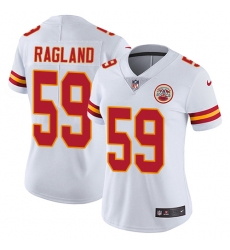 Women's Nike Kansas City Chiefs #59 Reggie Ragland White Vapor Untouchable Limited Player NFL Jersey