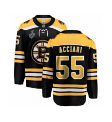 Youth Boston Bruins #55 Noel Acciari Authentic Black Home Fanatics Branded Breakaway 2019 Stanley Cup Final Bound Hockey Jersey