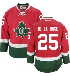 Men's Reebok Montreal Canadiens #25 Jacob de la Rose Authentic Red New CD NHL Jersey