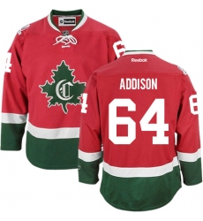 Youth Reebok Montreal Canadiens #64 Jeremiah Addison Authentic Red New CD NHL Jersey