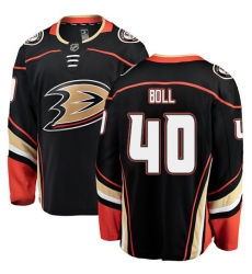 Men's Anaheim Ducks #40 Jared Boll Fanatics Branded Black Home Breakaway NHL Jersey