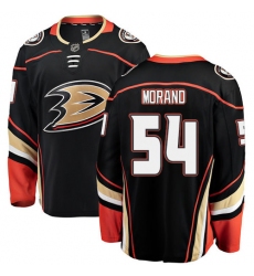 Men's Anaheim Ducks #54 Antoine Morand Fanatics Branded Black Home Breakaway NHL Jersey