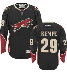 Women's Reebok Arizona Coyotes #29 Mario Kempe Premier Black Third NHL Jersey
