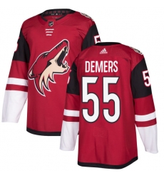 Youth Adidas Arizona Coyotes #55 Jason Demers Premier Burgundy Red Home NHL Jersey