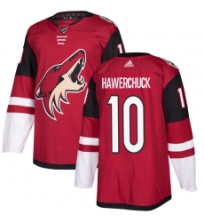 Youth Adidas Arizona Coyotes #10 Dale Hawerchuck Premier Burgundy Red Home NHL Jersey
