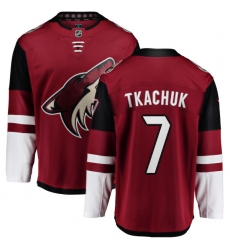 Men's Arizona Coyotes #7 Keith Tkachuk Fanatics Branded Burgundy Red Home Breakaway NHL Jersey