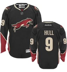 Youth Reebok Arizona Coyotes #9 Bobby Hull Premier Black Third NHL Jersey