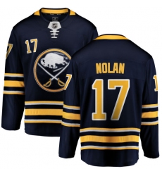 Youth Buffalo Sabres #17 Jordan Nolan Fanatics Branded Navy Blue Home Breakaway NHL Jersey