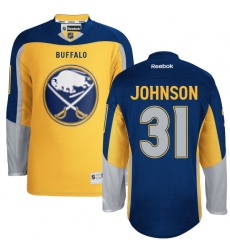 Youth Reebok Buffalo Sabres #31 Chad Johnson Authentic Gold Third NHL Jersey