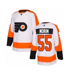 Youth Philadelphia Flyers #55 Samuel Morin Authentic White Away Hockey Jersey