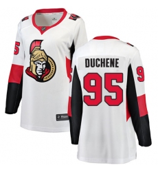 Women's Ottawa Senators #95 Matt Duchene Fanatics Branded White Away Breakaway NHL Jersey