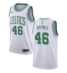 Youth Nike Boston Celtics #46 Aron Baynes Authentic White NBA Jersey - Association Edition