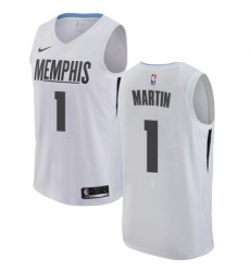 Men's Nike Memphis Grizzlies #1 Jarell Martin Authentic White NBA Jersey - City Edition