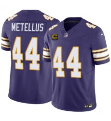 Men's Minnesota Vikings #44 Josh Metellus Purple 2026 F.U.S.E. 4-Star C Vapor Untouchable Throwback Limited Football Stitched Jersey