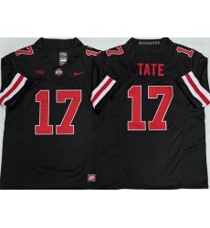 Men's Ohio State Buckeyes #17 Carnell Tate Black 2025 F.U.S.E. Limited Stitched Jersey