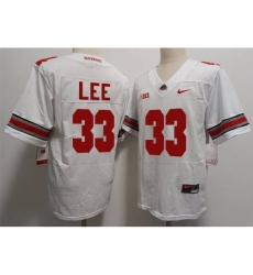 Men's Ohio State Buckeyes #33 Lee White Limited Stitched Football Jersey