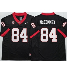 Men's Georgia Bulldogs #84 Ladd McConkey Black 2025 F.U.S.E. Stitched Jersey