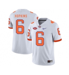 Clemson Tigers 6 DeAndre Hopkins White Nike College Football Jersey