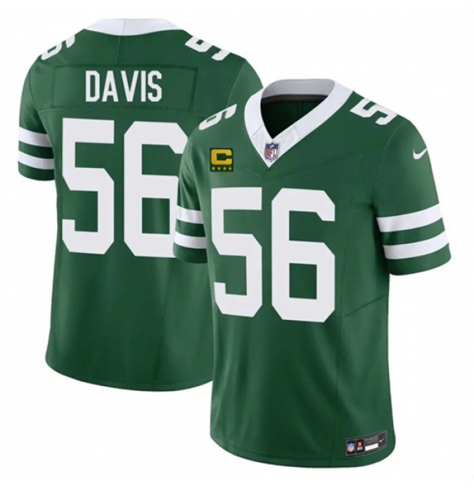 Men's New York Jets #56 Demario Davis Green 2025 F.U.S.E. 4-Star C Vapor Untouchable Limited Football Stitched Jersey