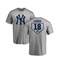 MLB Nike New York Yankees #18 Don Larsen Gray RBI T-Shirt