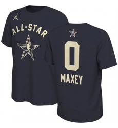 Men's 2024 All-Star #0 Tyrese Maxey Navy T-Shirt