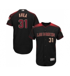Men's Arizona Diamondbacks #31 Alex Avila Black Alternate Authentic Collection Flex Base Baseball Jersey