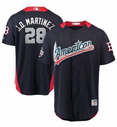 Men's Majestic Boston Red Sox #28 J. D. Martinez Game Navy Blue American League 2018 MLB All-Star MLB Jersey