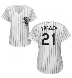 Women's Majestic Chicago White Sox #10 Yoan Moncada Authentic Green Salute to Service MLB Jersey