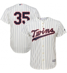 Men's Majestic Minnesota Twins #35 Michael Pineda Replica Cream Alternate Cool Base MLB Jersey