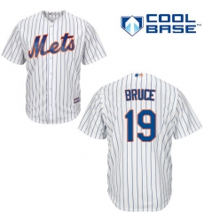 Youth Majestic New York Mets #19 Jay Bruce Authentic White Home Cool Base MLB Jersey