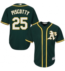 Men's Majestic Oakland Athletics #25 Stephen Piscotty Replica Green Alternate 1 Cool Base MLB Jersey