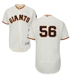 Men's Majestic San Francisco Giants #56 Tony Watson Cream Home Flex Base Authentic Collection MLB Jersey