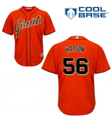 Youth Majestic San Francisco Giants #56 Tony Watson Replica Orange Alternate Cool Base MLB Jersey