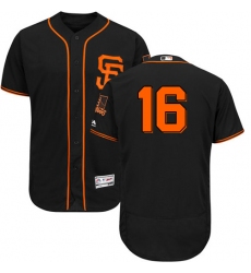 Men's Majestic San Francisco Giants #16 Austin Jackson Black Alternate Flex Base Authentic Collection MLB Jersey