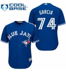 Men's Majestic Toronto Blue Jays #74 Jaime Garcia Replica Blue Alternate MLB Jersey