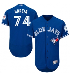 Men's Majestic Toronto Blue Jays #74 Jaime Garcia Royal Blue Alternate Flex Base Authentic Collection MLB Jersey