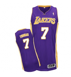 Men's Adidas Los Angeles Lakers #7 Isaiah Thomas Authentic Purple Road NBA Jersey