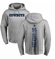 NFL Nike Dallas Cowboys #55 Leighton Vander Esch Ash Backer Pullover Hoodie
