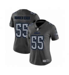 Women's Dallas Cowboys #55 Leighton Vander Esch Gray Static Fashion Limited Player Football Jersey