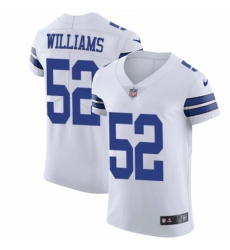 Men's Nike Dallas Cowboys #52 Connor Williams White Vapor Untouchable Elite Player NFL Jersey