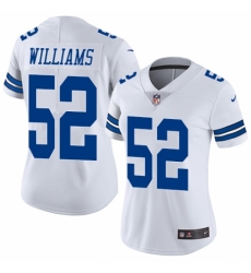 Women's Nike Dallas Cowboys #52 Connor Williams White Vapor Untouchable Limited Player NFL Jersey
