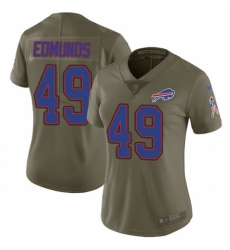Women's Nike Buffalo Bills #49 Tremaine Edmunds Limited Olive 2017 Salute to Service NFL Jersey