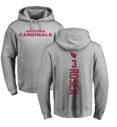 NFL Nike Arizona Cardinals #3 Josh Rosen Ash Backer Pullover Hoodie