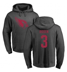 NFL Nike Arizona Cardinals #3 Josh Rosen Ash One Color Pullover Hoodie