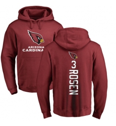 NFL Nike Arizona Cardinals #3 Josh Rosen Maroon Backer Pullover Hoodie