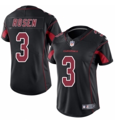 Women's Nike Arizona Cardinals #3 Josh Rosen Limited Black Rush Vapor Untouchable NFL Jersey