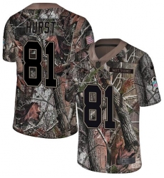 Men's Nike Baltimore Ravens #81 Hayden Hurst Limited Camo Salute to Service NFL Jersey