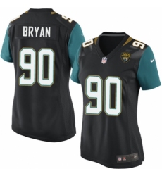 Women's Nike Jacksonville Jaguars #90 Taven Bryan Game Black Alternate NFL Jersey
