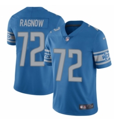 Men's Nike Detroit Lions #72 Frank Ragnow Blue Team Color Vapor Untouchable Limited Player NFL Jersey