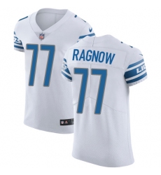 Men's Nike Detroit Lions #77 Frank Ragnow White Vapor Untouchable Elite Player NFL Jersey